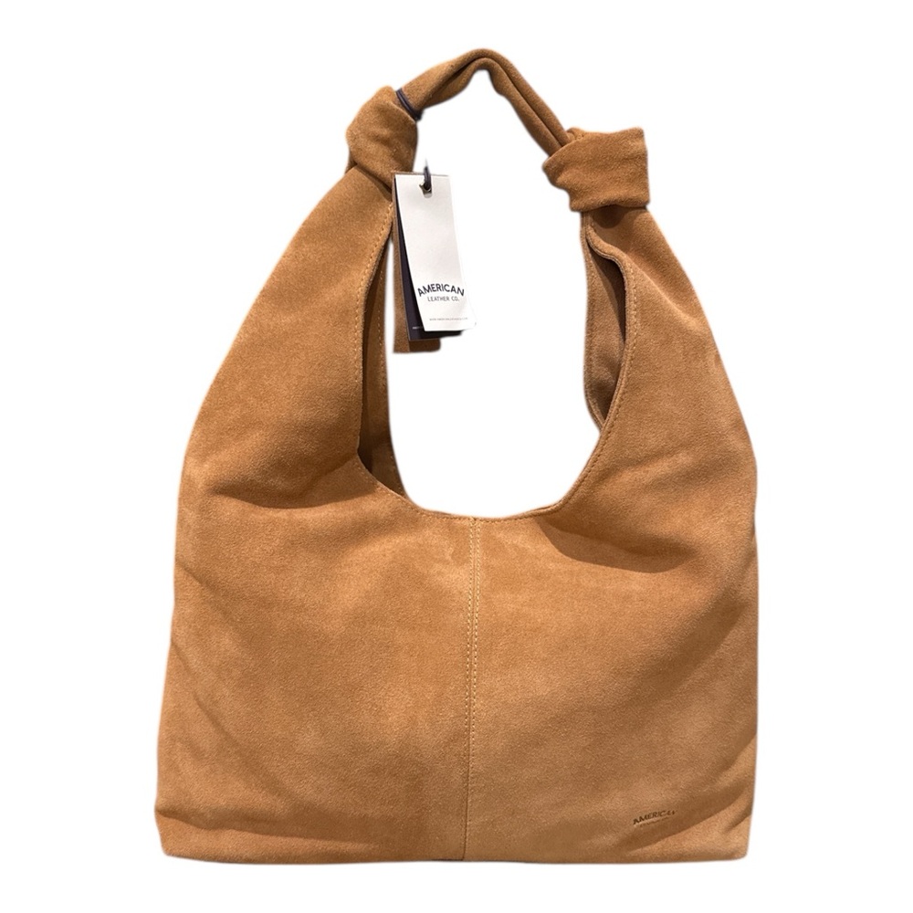 American Leather‎ Co. Marietta Knot Hobo 2.0 Nutmeg  Suede